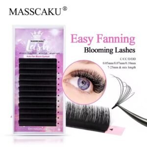 Cil easy fans Masscaku lash Violet fibre en soie