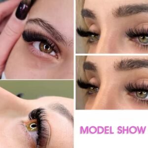 Cil easy fans Masscaku lash Violet fibre en soie