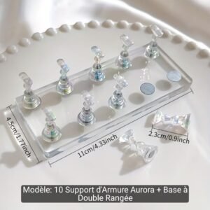 support press on nails Transparent Doublé