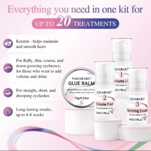 kit réhaussement de cils et brown lift Nagaraku Professionnel